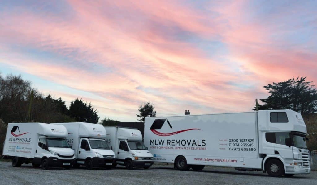 MLW Removals Fleet of vehicles