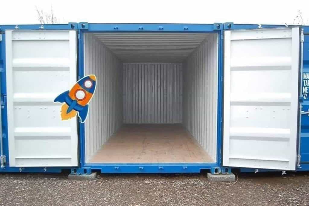 MLW Removals storage container