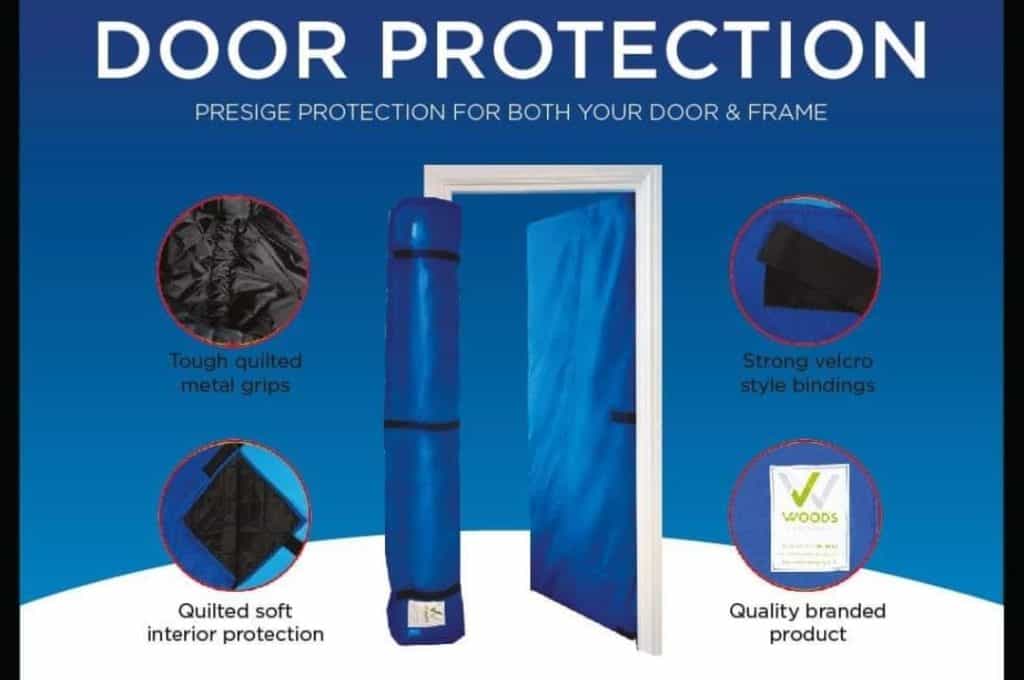 Door and frame protection sleeves